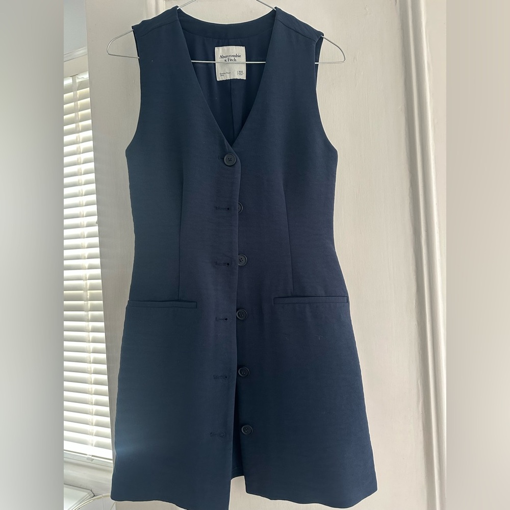 Abercrombie navy mini dress - XXS